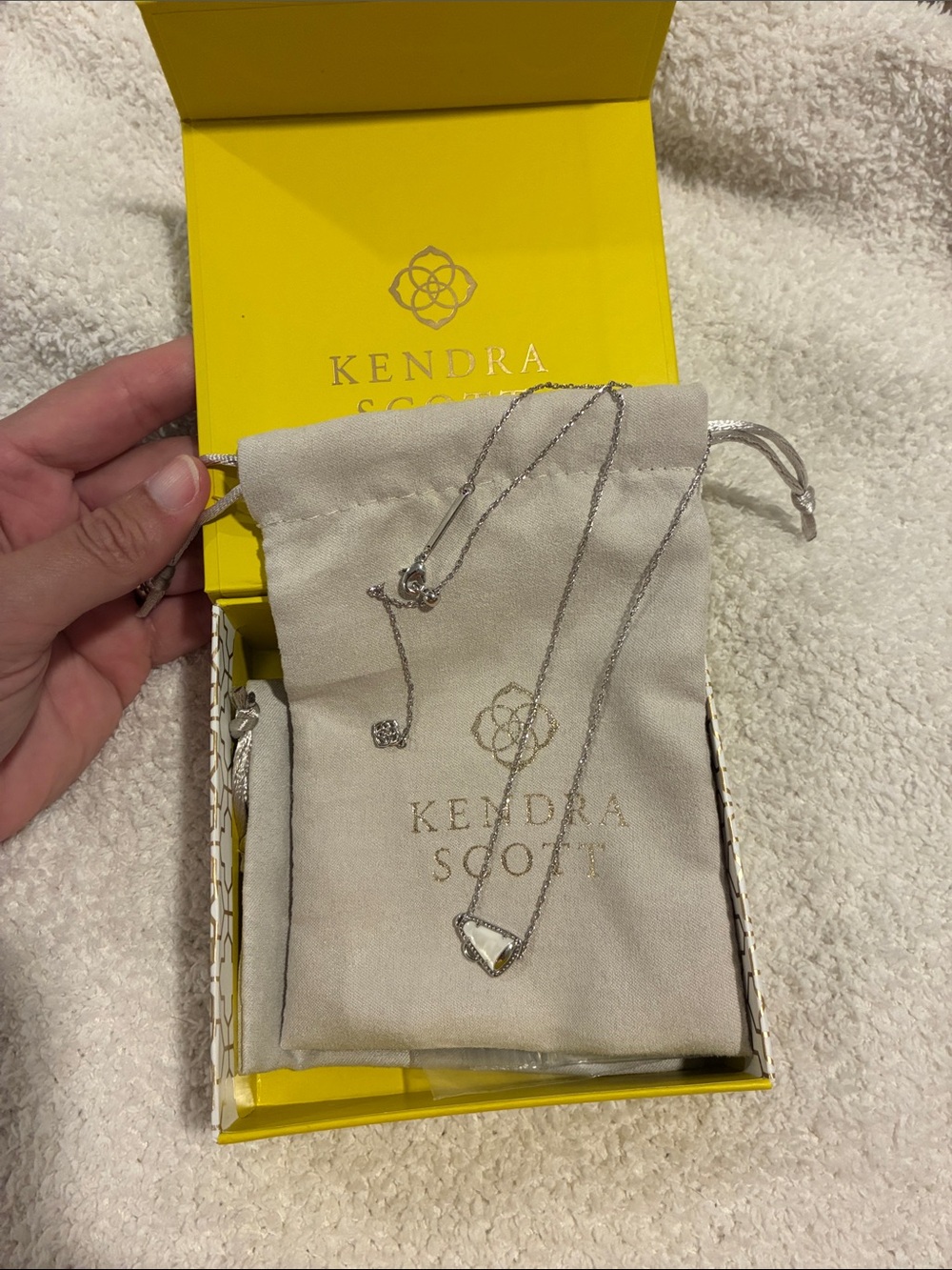 Kendra Scott Silver Cheer Pendant Necklace